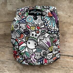 Lalabye Baby, one size cloth diapers reusable. one print only. *USED*